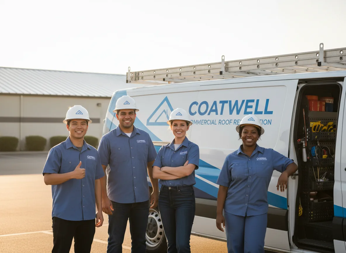 Commercial roof coating company in Burson, CA