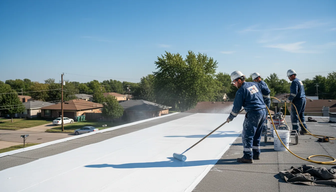 Commercial roof coating in Burson, CA near me
